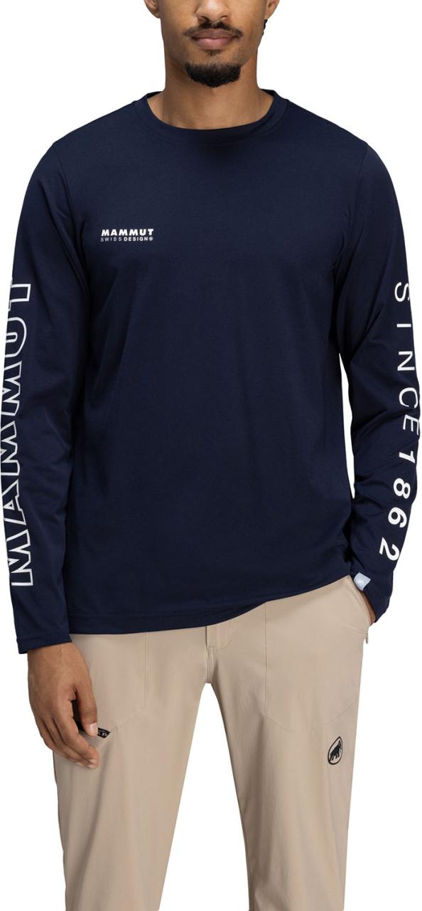 マムート MAMMUT アウトドア QD ロゴ プリント ロングスリーブ Tシャツ アジアンフィット メンズ 男性 長袖Tシャツ 速乾 お出かけ 旅行 ハイキング 買い物 1016-01030  101601030_13