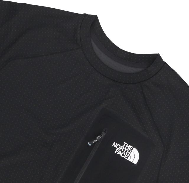 ザ・ノース・フェイス THE NORTH FACE アウトドア エクスペディションドライドットクルー メンズ レディース 長袖 Tシャツ ロンT トップス インナー カットソー シンプル 胸ポケット ファスナー付き NT12523_4