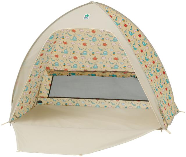 ロゴス LOGOS アウトドア おにぎりポップフルシェード ロゴスのえほん・水くん ワンタッチテント フルクローズ 着替え 荷物置き 公園 海水浴 プール レジャー ビーチ メッシュ窓付き  71205002