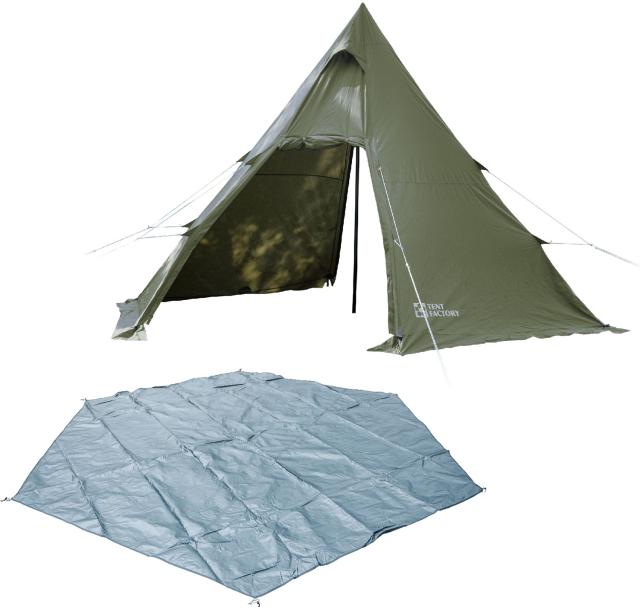テントファクトリー TENT FACTORY アウトドア HI-TC ワンポールテント R1 フライシート TFTCP6R1FS_17