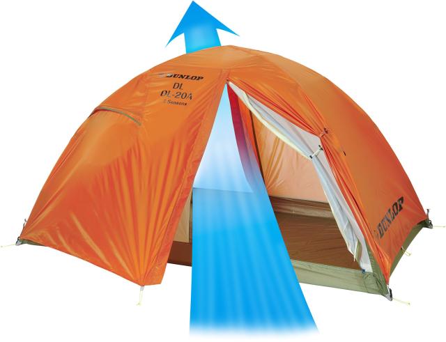 ダンロップ ツーリングテント 4人用 MTD-410DX 廃盤 台湾製 登山 ダンロップ ツーリングテント 4人用 MTD-410DX 廃盤 台湾製 登山