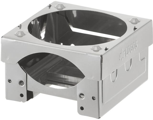 ロゴス LOGOS アウトドア マイクロステンコンロ キャンプ バーベキュー コンパクトコンロ グリル ソロキャンプ ステンレス製 持ち運び便利 手のひらサイズ 収納袋付き  83010101