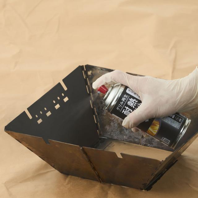 ロゴス LOGOS アウトドア LOGOS グリル再生 耐熱ペイントスプレー マットブラック 84960030