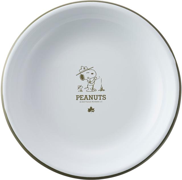 ロゴス LOGOS アウトドア SNOOPY BEAGLE SCOUTS 50YEARS ホーローサラダプレート 86001116_1