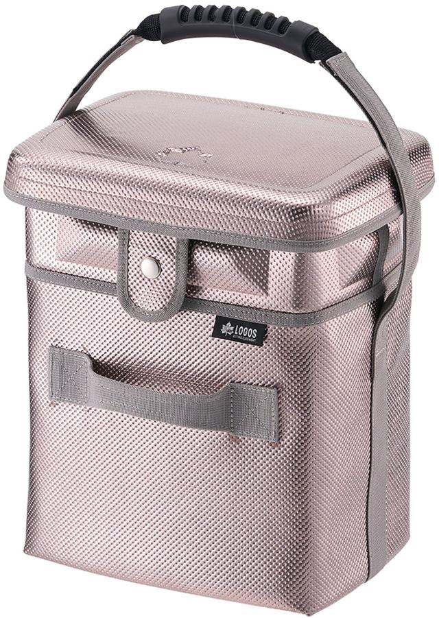 ロゴス LOGOS アウトドア ハイパー氷点下クーラー・スリップリッドTALL 保冷 防水 クーラーバッグ ソフトクーラー 縦置き ジッパー無し メタルシルバーカラー キャンプ BBQ 熱中症対策 停電対策  81670051