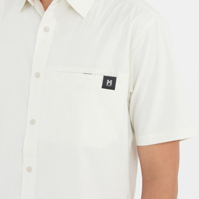 ミレー MILLET アウトドア IB CHECK SHIRT SS M シャツ 半袖 軽量 防虫