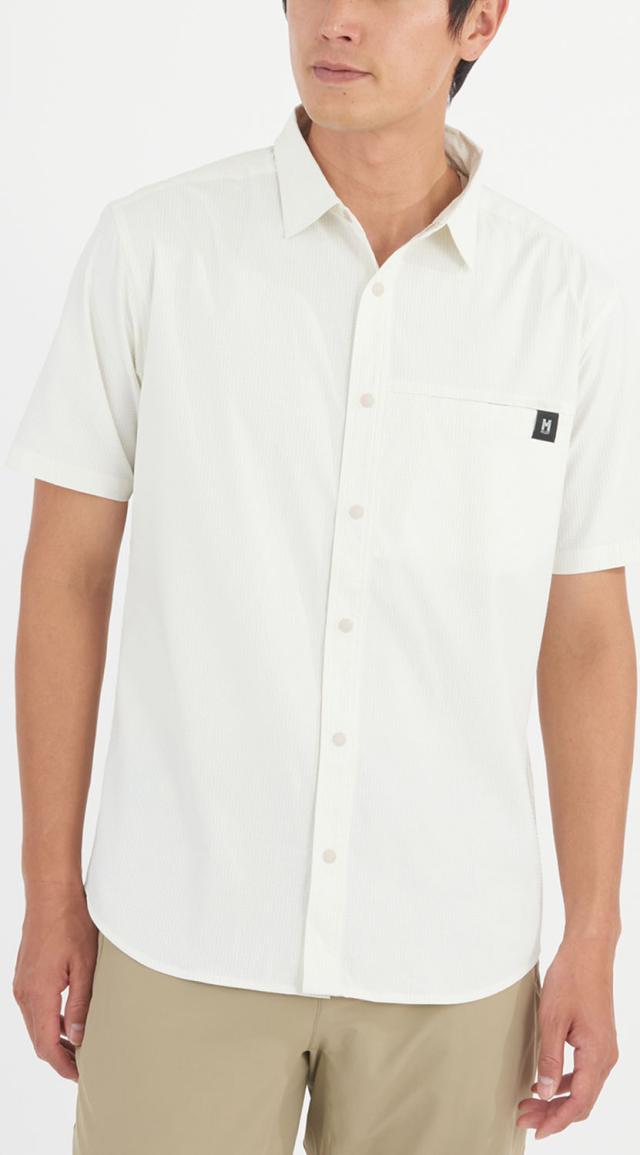 ミレー MILLET アウトドア IB CHECK SHIRT SS M シャツ 半袖 軽量 防虫