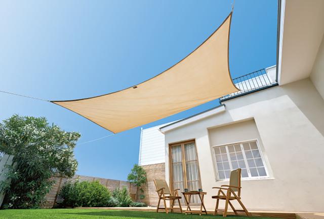 ロゴス LOGOS アウトドア LOGOS SMART GARDEN 木かげメッシュ ウィングタープ 360×360cm 日よけ メッシュ 屋外用 耐光性 ベランダ BBQ 熱中症対策 71402002_5