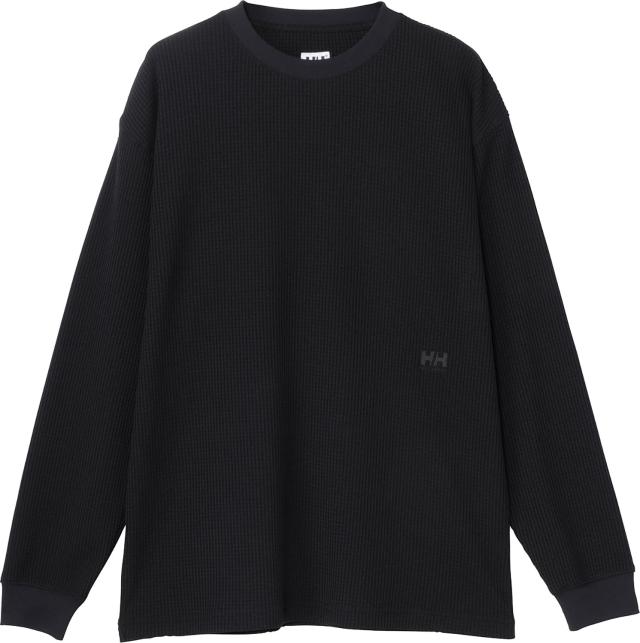 ヘリーハンセン Helly Hansen アウトドア L/S Dry Waffle 長袖 Tシャツ トップス 吸汗 速乾 通気性 蒸れにくい 秋冬 ストレッチ性 ドライ リブ袖 普段着 トレーニング 運動  HO32566