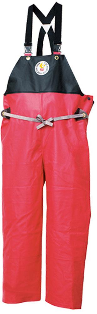 ロゴス LOGOS アウトドア ハイパーマリンエクセル プロ オーバーオール レッド 3L レインパンツ パンツ ズボン 防水 耐寒 水産業 遠洋・中近海作業 湾岸作業 養殖業 水産加工業  12180410