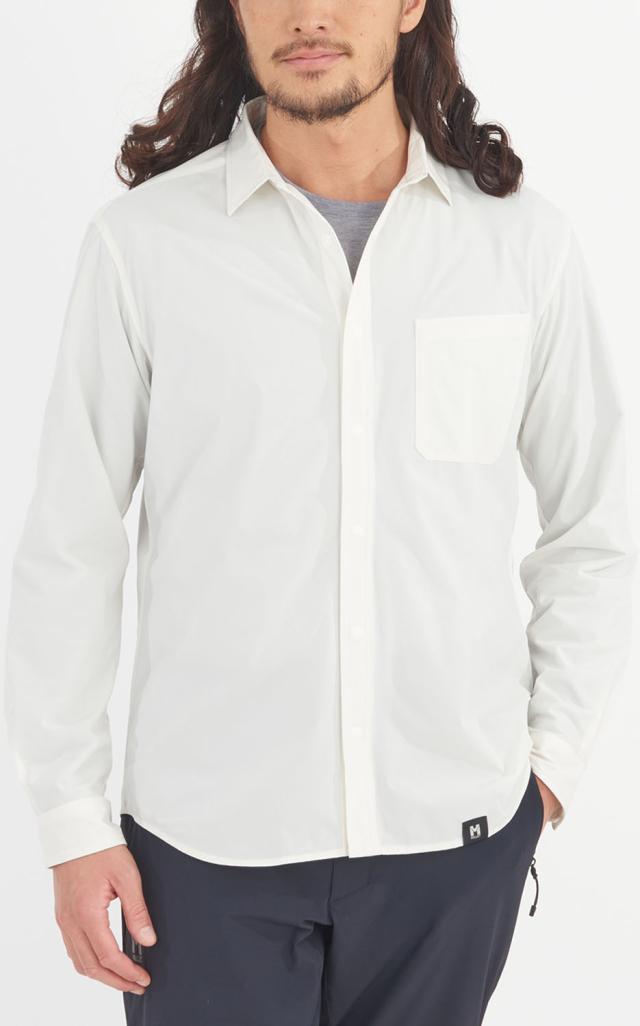 ミレー MILLET アウトドア IB SOLID SHIRT LS M シャツ 長袖 軽量 防虫機能 速乾 接触忌避剤 ペルメトリン インセクトバリヤー 虫を寄せ付けにくい 夏 ポリエステル  MIV03193_1