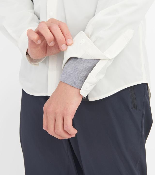 ミレー MILLET アウトドア IB SOLID SHIRT LS M シャツ 長袖 軽量 防虫機能 速乾 接触忌避剤 ペルメトリン インセクトバリヤー 虫を寄せ付けにくい 夏 ポリエステル  MIV03193_8