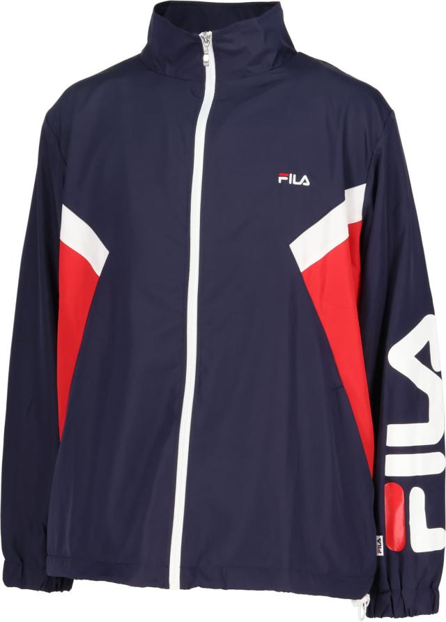 フィラ FILA ウィンドジャケット ウェア アウター 上着 ウインドブレーカー ジャージ メンズ レディース 裏起毛 防寒 フルジップ ロゴ トレーニング デイリー 普段着  FU25FP804