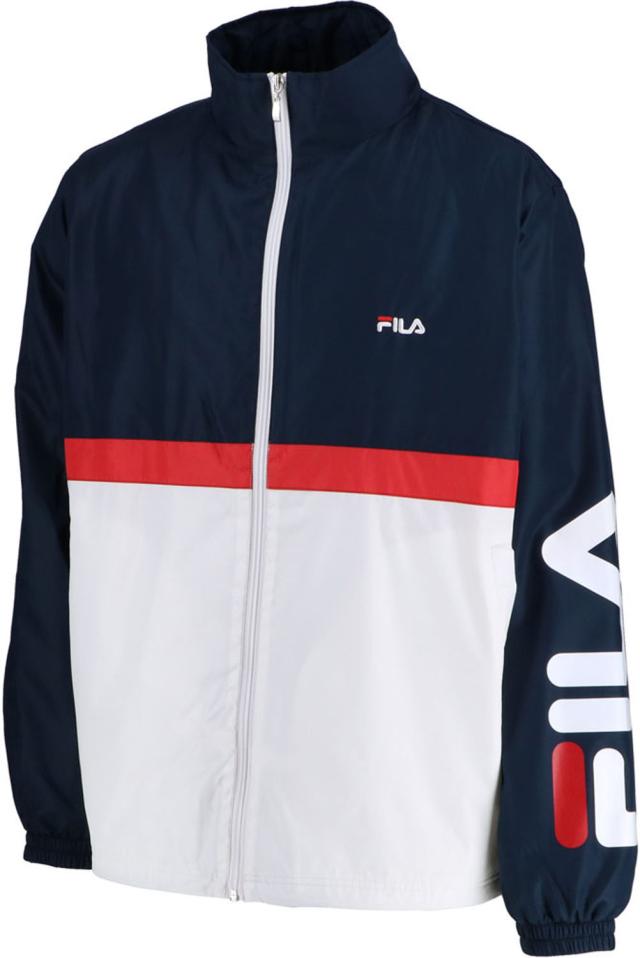 フィラ FILA ウィンドジャケット ウェア アウター 上着 ウインドブレーカー ジャージ メンズ レディース 裏起毛 防寒 フルジップ ロゴ トレーニング デイリー 普段着  FU25FP805