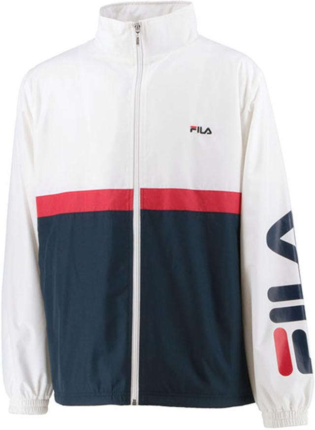 フィラ FILA ウィンドジャケット ウェア アウター 上着 ウインドブレーカー ジャージ メンズ レディース 裏起毛 防寒 フルジップ ロゴ トレーニング デイリー 普段着  FU25FP805
