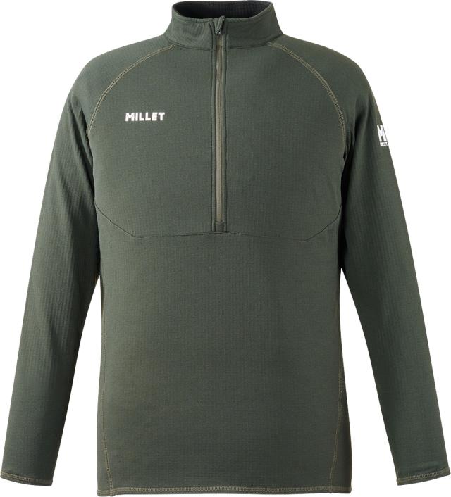 ミレー MILLET アウトドア ドライ グリッド ハーフジップ  MIV02127
