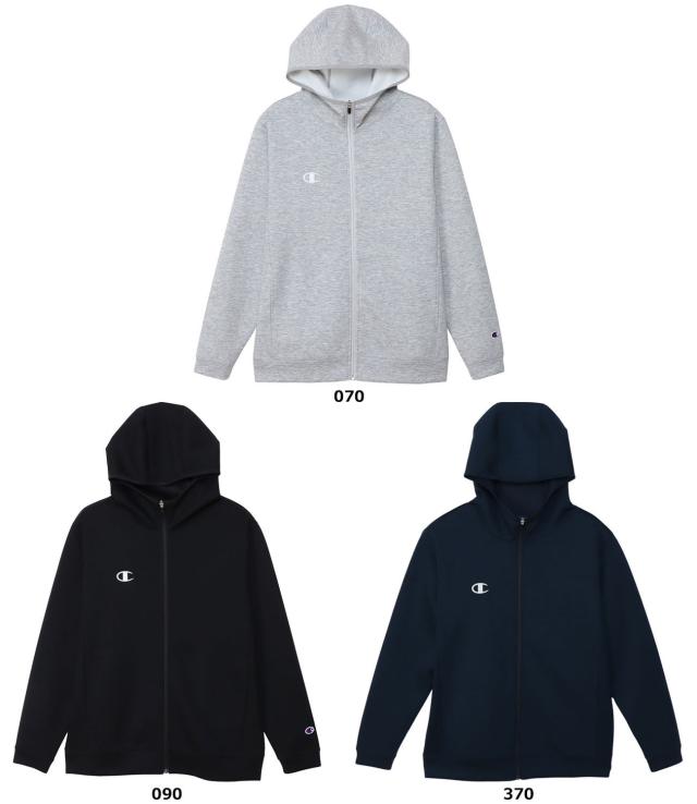 チャンピオン Champion ZIP HOODED JACKET メンズ レディース パーカー フーディー ジャケット フルジップ 保温 トレーニング ストレッチ素材 C3-BS110  C3BS110