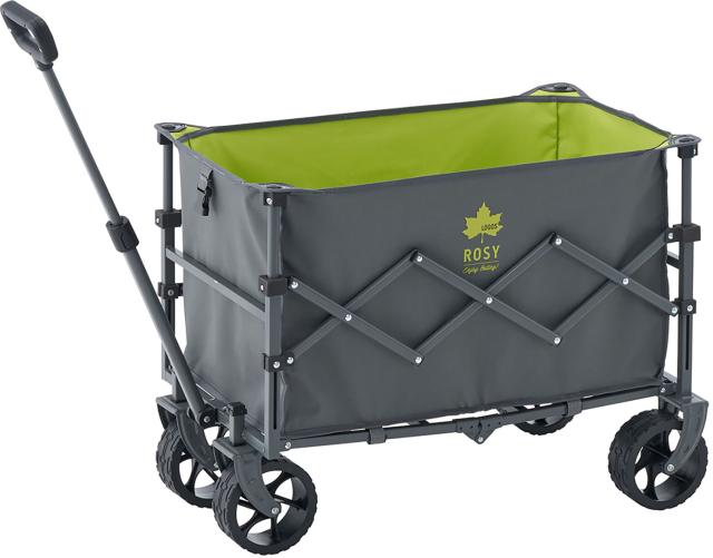 ロゴス LOGOS アウトドア ROSY ワゴンカート キャリー 大容量 深め 高耐荷重 折り畳み 収納 車載 キャンプ レジャー バーベキュー ピクニック 買い出し イベント 観戦 屋外 84720748