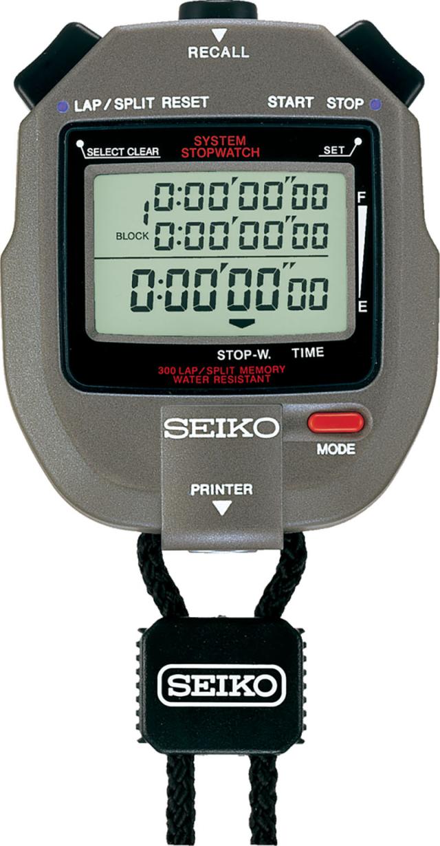 セイコー SEIKO システムストップウオッチ S143 ラップ・スプリット計測 メモリーリコール機能 日常生活用防水 陸上競技 ランニング マラソン スポーツテスト 測定 SVAS011