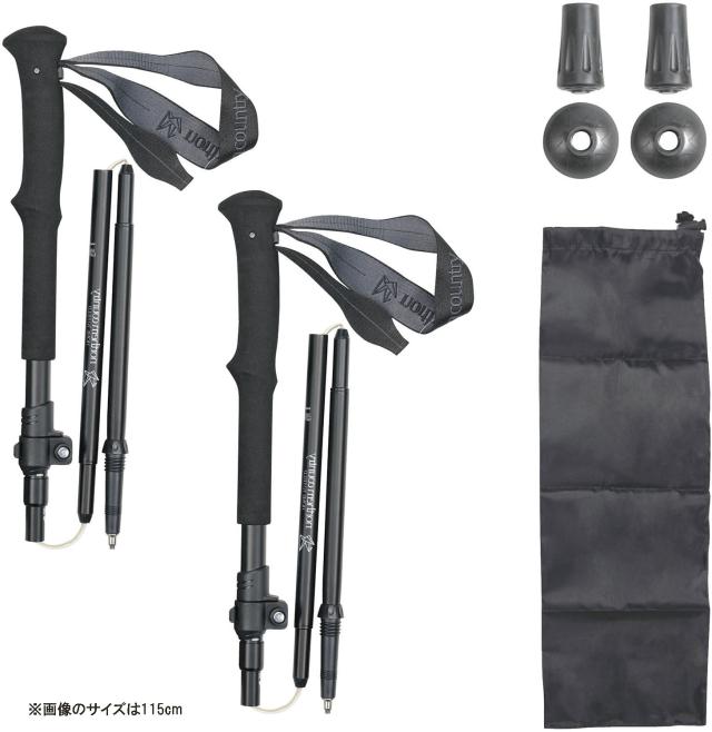 ノーザンカントリー northern country アウトドア FOLDING POLE 2 本 セット-CARBON TR3032