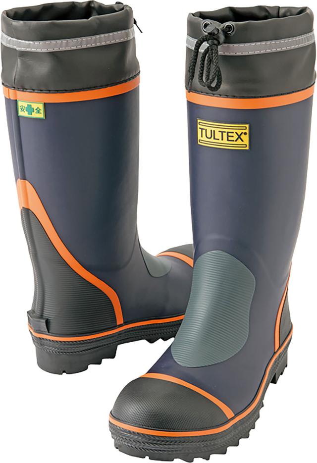 タルテックス TULTEX 安全ゴム長靴 踏み抜き抵抗板入り 工事 現場 飲食店 工場 水産 食品 厨房 農作業 作業靴 PVC 安全靴 先芯 糸入り 鋼製 滑りにくい メンズ レディース 4705