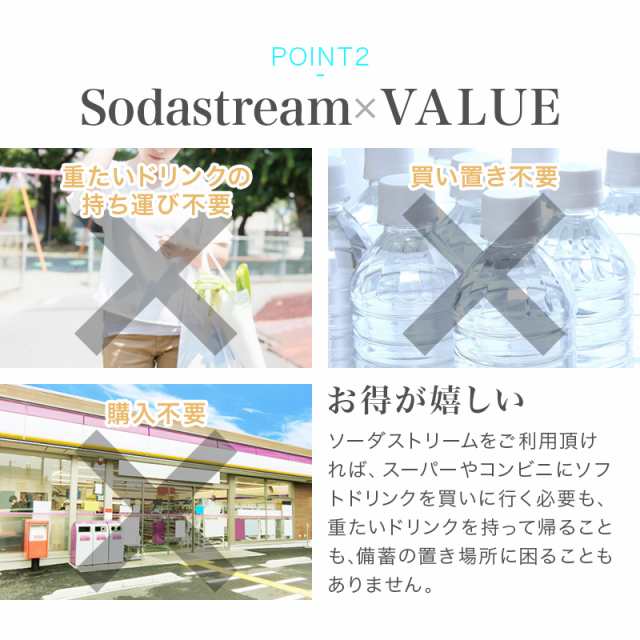 炭酸水メーカー ソーダストリーム sodastream ソースV3 スターターキット SSM1062 ホワイト 白 本体 セット 正規販売店 Source  v3 コスパの通販はau PAY マーケット - SAKODAオンライン au PAYマーケット店