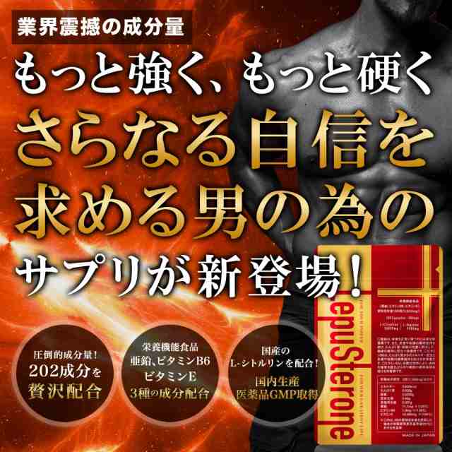 活力 自信増大 サプリメント レプステロン 国産シトルリン アルギニン マカ 亜鉛 全202種成分贅沢配合 栄養機能食品 男性の通販はau PAY  マーケット - G's CAFE