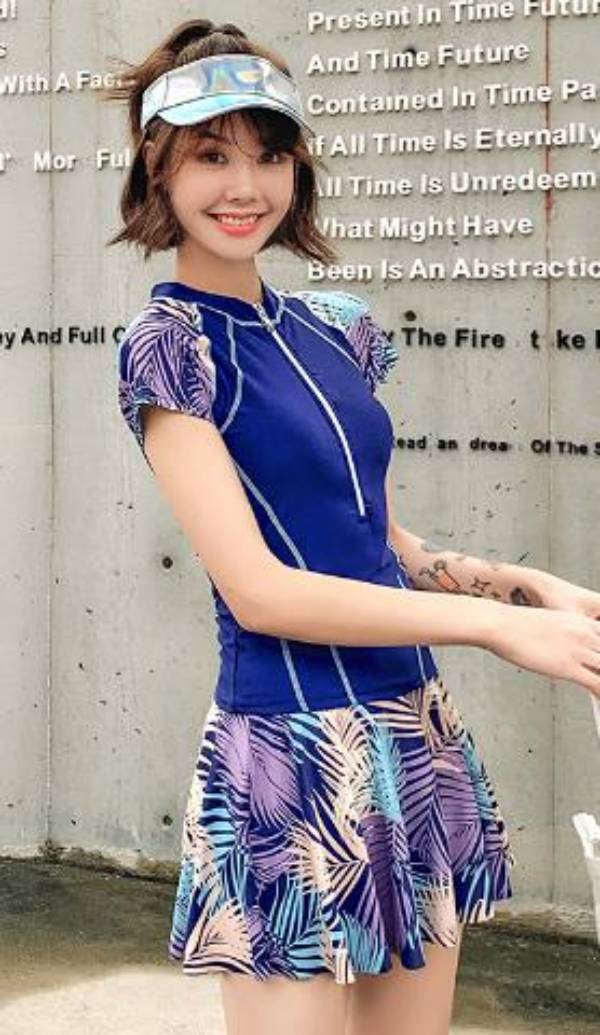 オトナ女子 夏新作 フィットネス水着 レディース かわいい 体型カバー水着 大きいサイズ B5の通販はau Pay マーケット Comomo 1 S