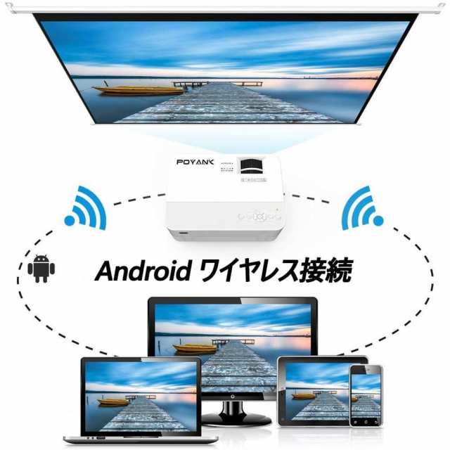 Poyank データプロジェクター 3600lm Wifi接続可 3年保証 1080pフルhd対応 パソコン スマホ タブレット Ps3 Ps4 Dvdプレイヤーなど接の通販はau Pay マーケット Jp Life