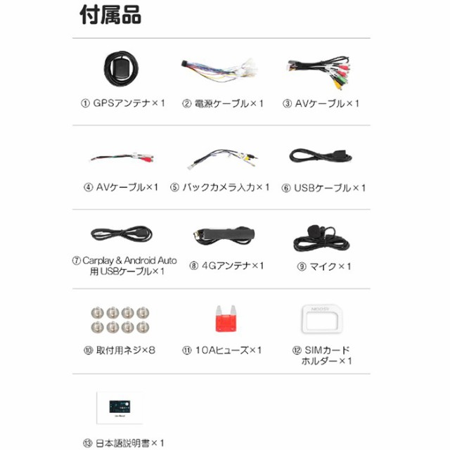 EONON ディスプレイオーディオ GA2193SE OBD2セット 10.1インチ画面 アンドロイド10 静電式一体型車載PCの通販はau PAY  マーケット - カー用品の専門店e-なび屋 au PAY マーケット店 | au PAY マーケット－通販サイト