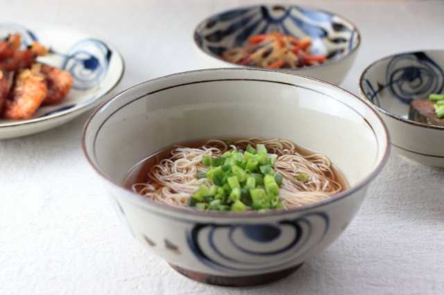 民彩渦紋 麺鉢 18.5cm 日本製 美濃焼 粗白めん鉢 丼 どんぶり ラーメン鉢 うどん鉢 そば鉢 そぼろ丼 丼料理 海鮮丼 天丼 親子丼 カツ丼  食器 うつわ 器 皿 お皿 陶器 磁器 陶磁器 瀬戸物 カフェの通販はau PAY マーケット - セラポッケ かわいい陶器のお店 