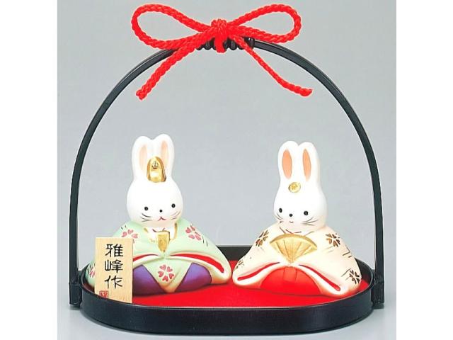 雛人形 平安うさぎ雛 312 お取り寄せ ひな人形 コンパクト 雛 お雛様 陶器製 収納飾り おしゃれ 親王飾り インテリア 置物 飾り台 単品 の通販はau Pay マーケット セラポッケ かわいい陶器のお店