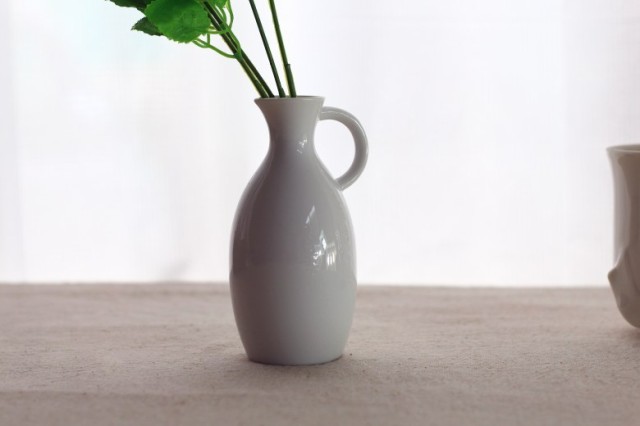 花瓶 ハンドル 徳利 とっくり 日本製 美濃焼 カフェ 陶器 陶器製 磁器 白い陶器 白 シンプル おしゃれ オシャレ かわいい 一人暮らし 大｜au  PAY マーケット