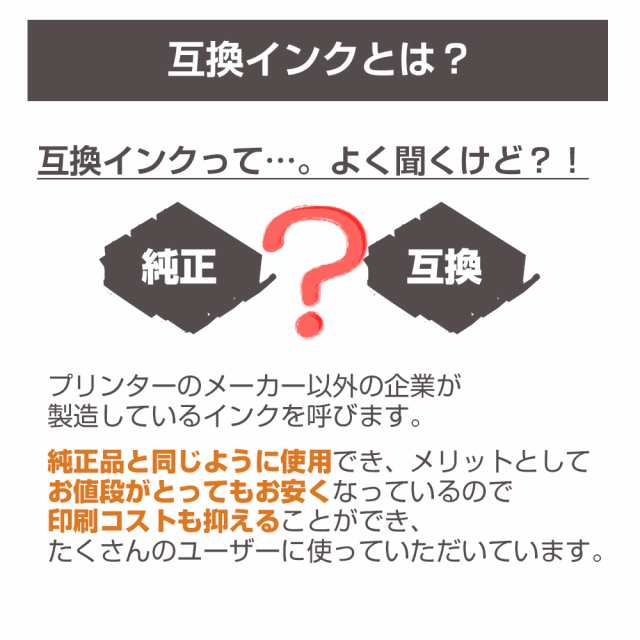 キャノン 互換 色濃く インクカートリッジ