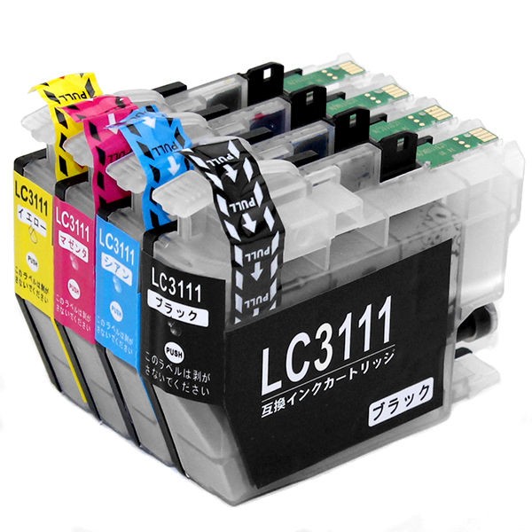 LC3111-4PK【ブラザープリンター対応】互換インクカートリッジ 4色パック×10セットbrotherプリンター用 LC3111