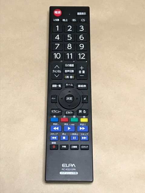 良品！ ELPA SHARP AQUOSテレビ用 リモコン RC-TV019SH - 映像機器