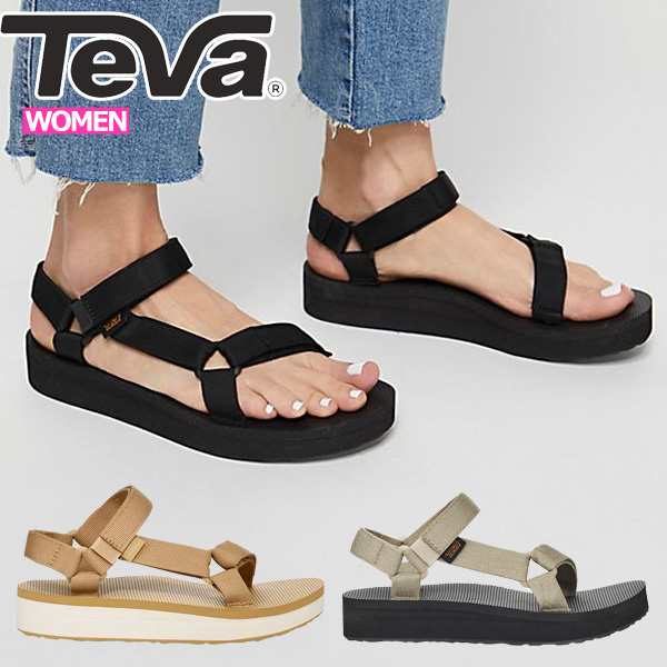 teva プラットフォーム ユニバーサル サンダル 24cm 厚底