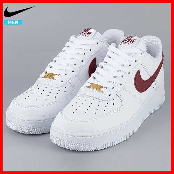 ナイキ エア フォース 1 07 メンズ スニーカー ホワイト/チームレッド AIR FORCE 1 07 White Team Red  CZ0326-100^【nike325】^｜au PAY マーケット