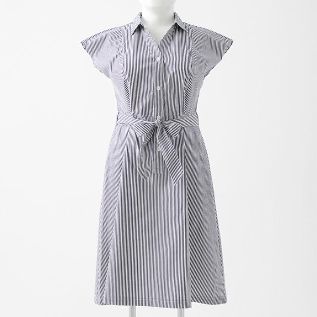 SALE ブラジャー 大きいサイズ インナー 女性 下着 シャツワンピース フレンチスリーブ・ロンドンストライプ（SP-577） SALE ブラジャー 大きいサイズ インナー 女性 下着 シャツワンピース