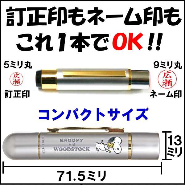 印鑑 スヌーピー ツインｇｔ ネーム印 訂正印 浸透印 はんこ 文房具 事務用品 ネーム9 ナース 看護士 仕事 プレゼント ギフト 人気 ペアの通販はau Pay マーケット 日本大聖印