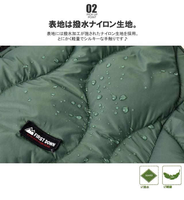 FIRSTDOWN ファーストダウン メンズ ダウンジャケット 撥水 MA1 スタジャン アウター【A6I】_9