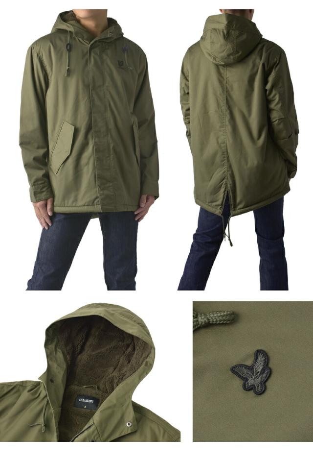 LYLE&SCOTT ライル&スコット メンズ 裏ボア モッズコート ワイドシルエット 中綿 フィッシュテール ミリタリー 正規品【A5K】_2