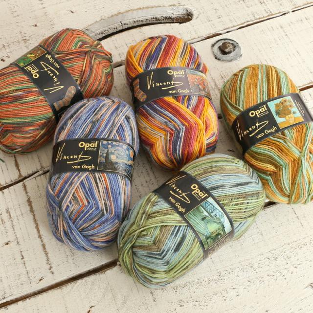 毛糸 まとめ買い 福袋 毛糸 opal オパール毛糸 中細 VincentVanGogh ヴィンセントヴァンゴッホ 全色セット 4-fach 輸入 ドイツ ソックヤーン 靴下 かぎ針 棒針 ニット 手編み 編み物 ハンドメイド 帽子 マフラー スヌード ストール_5