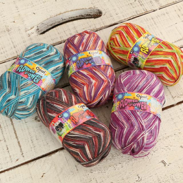 毛糸 まとめ買い 福袋 opal オパール毛糸 中細 FLOWER POWER フラワーパワー 4-fach 輸入 ドイツ ソックヤーン 靴下 かぎ針 棒針 ニット 手編み 編み物 レディース ハンドメイド 帽子 マフラー スヌード ストール_5