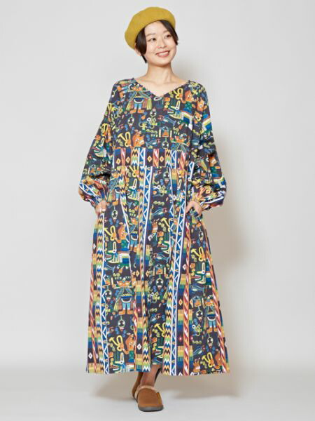 チャイハネ 公式 ボヘナワンピース エスニック アジアン ファッション ワンピース Iac 0318の通販はau Pay マーケット チャイハネ