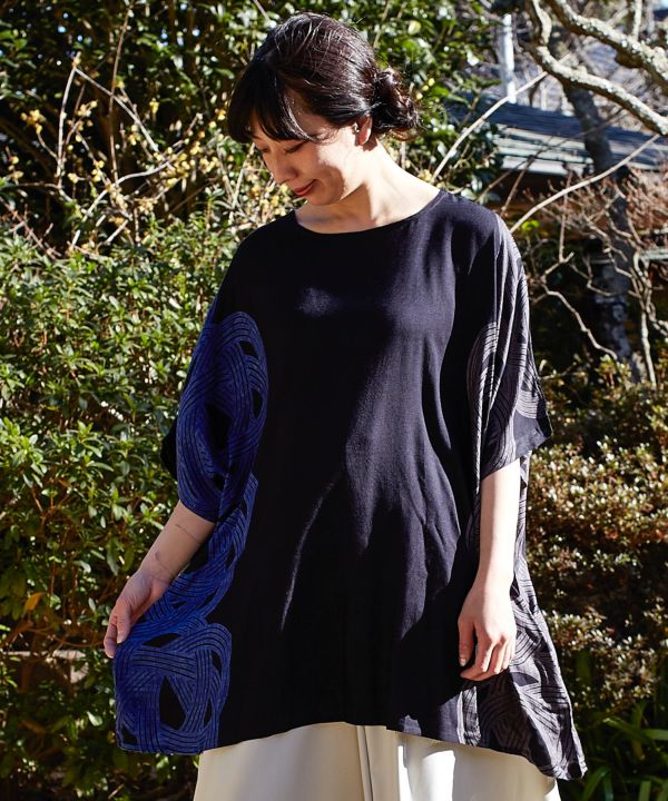 倭物やカヤ 公式 梅結びの四角ｔｏｐ 和柄 和モダン ファッション レディーストップス 7ia 1123の通販はau Pay マーケット チャイハネ