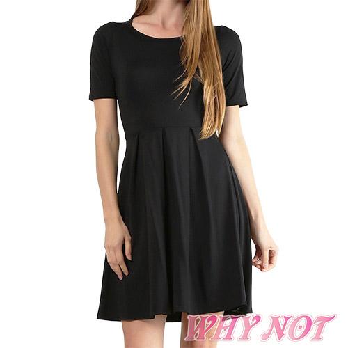 Bargain Sale ワンピース フレアスカート Laセレクト半袖 黒無地 ボートネック Laワンピース Made In Usa ブラック Pyla019の通販はau Pay マーケット インポートアパレルホワイノット