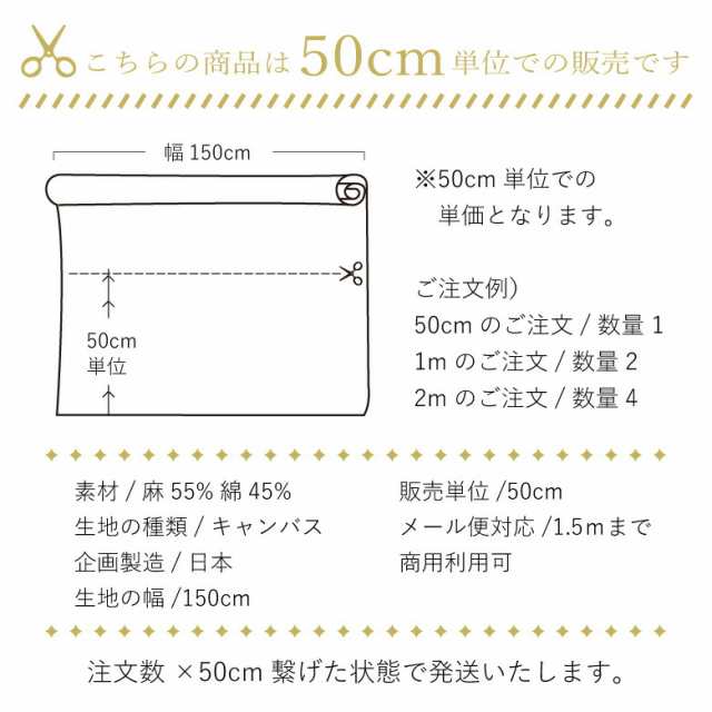 W幅 北欧風 大きなお花のハーフリネン 生地 布 コットン45%リネン55% 50cm単位販売 花柄 おしゃれ インテリアファブリック 商用利用可の通販はau  PAY マーケット - 生地・布地の専門店 nunozuki