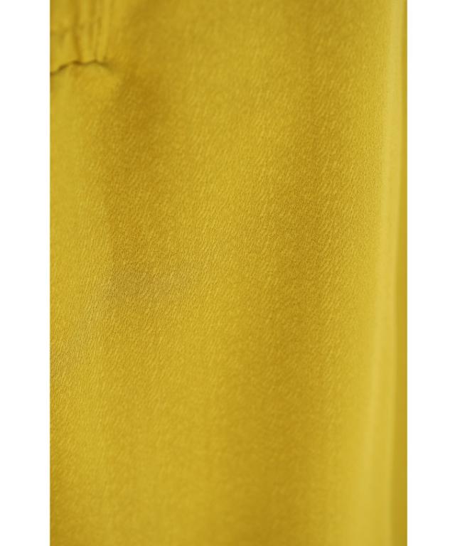 再入荷12月15日 色づき始めたイチョウ色のスリットネックロング