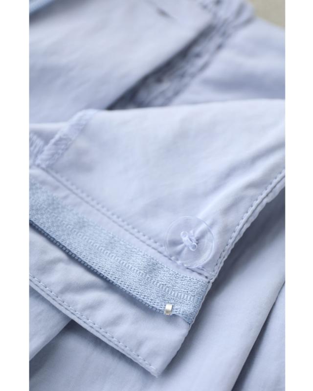 再入荷6月4日 ふんわりペールブルーのタックワイドパンツ パンツ